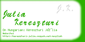 julia kereszturi business card